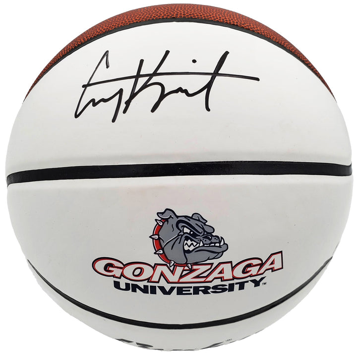 Corey Kispert Autographed Signed Gonzaga Bulldogs White Logo Basketball MCS Holo