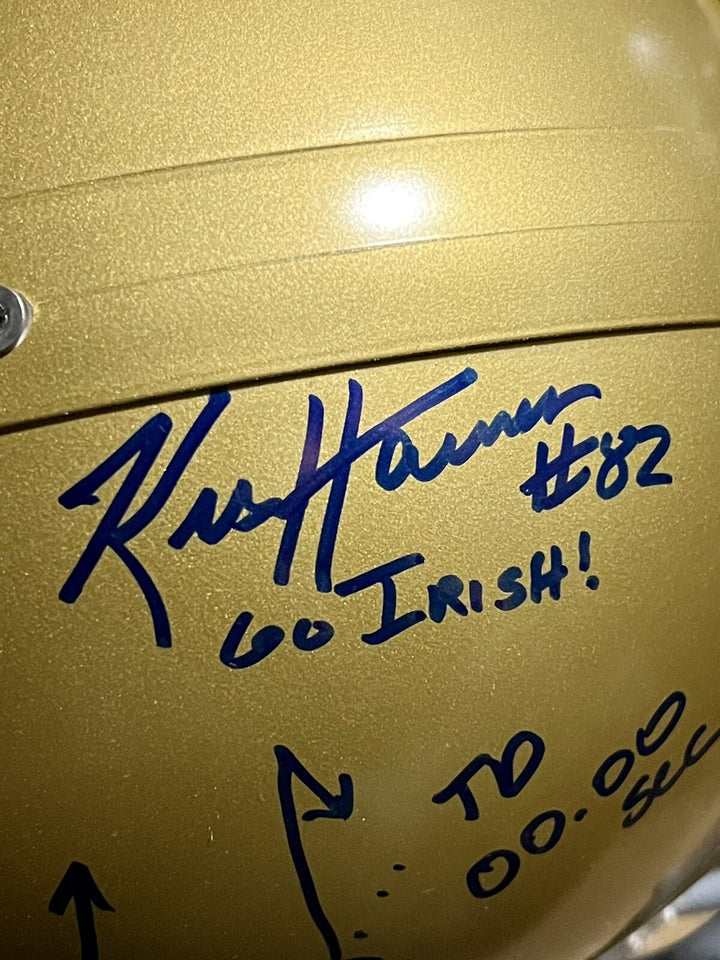 Joe Montana Signed Notre Dame PROLINE HELMET 1979 Chicken Soup Auto /79 Holo Coa