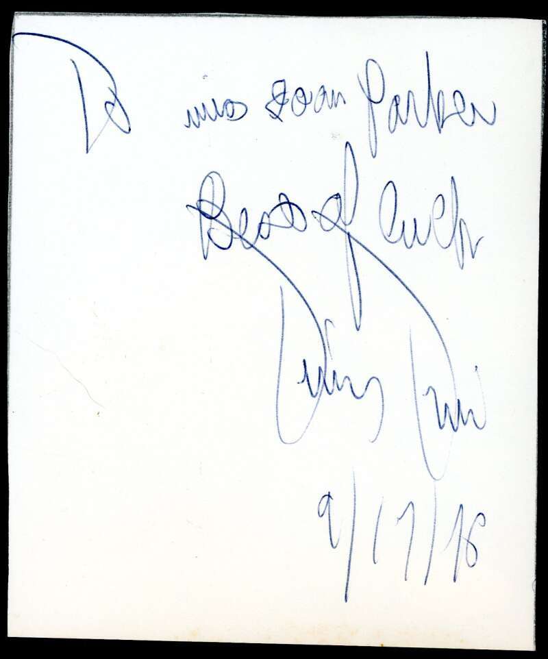 Tiny Tim JSA Coa Signed Album Page Cut Autograph