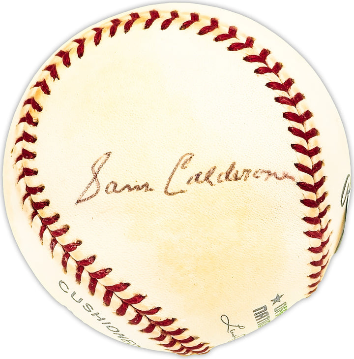 Sam Calderone Signed NL Baseball NY Giants, Milwaukee Braves Beckett #BM25730