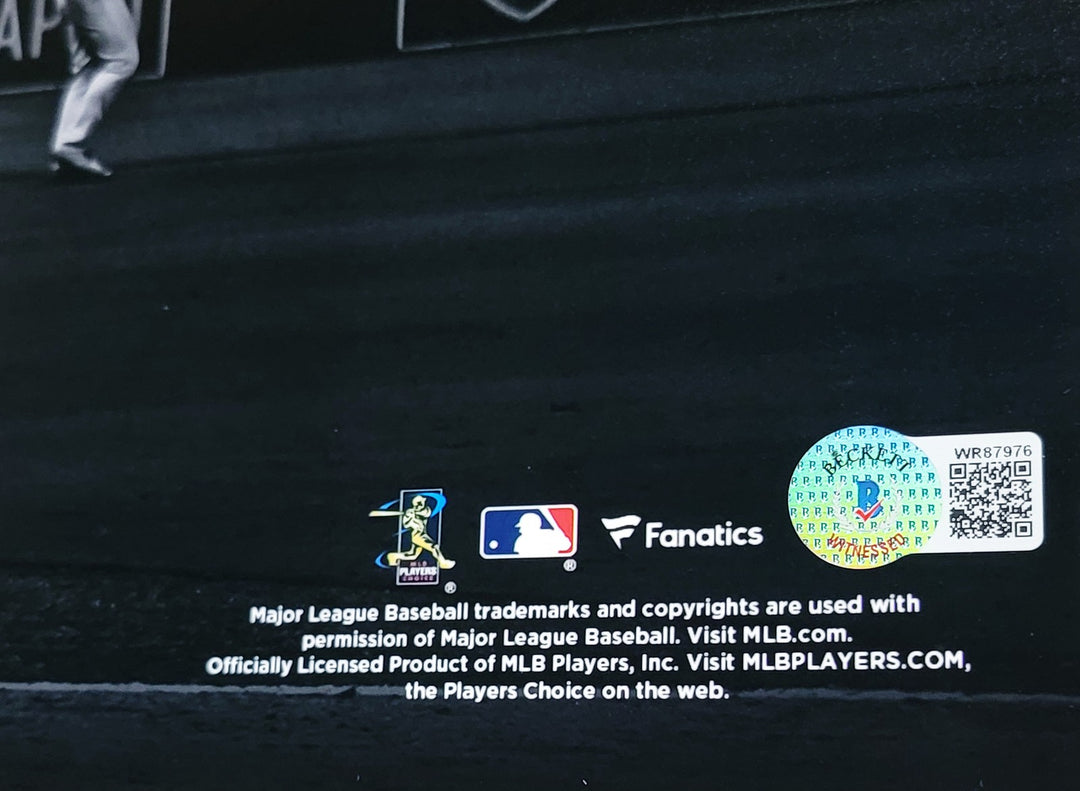 Fernando Tatis Jr. Auto 16x20 Photo Padres Bat Flip Spotlight In Yellow Beckett