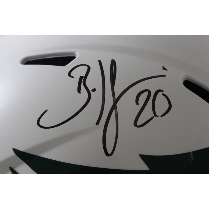 Brian Dawkins Autographed Philadelphia Eagles F/S TB Helmet Beckett WIT 55629