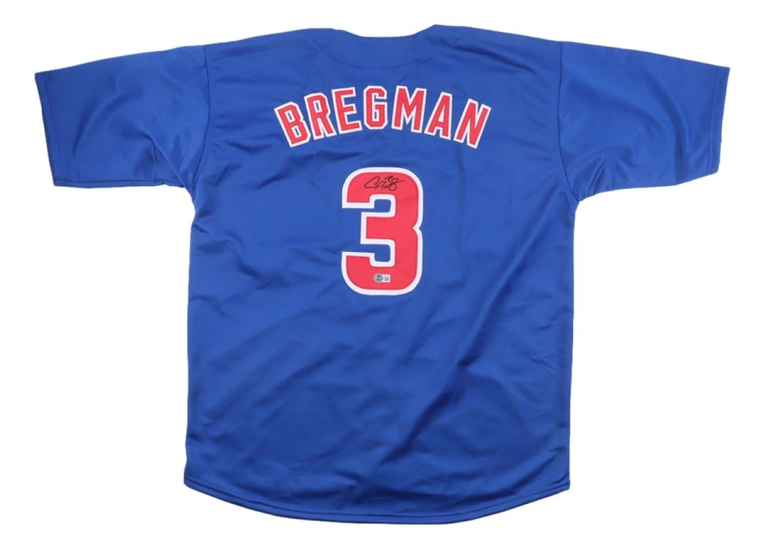 Alex Bregman Chicago Signed Blue Baseball Jersey BAS