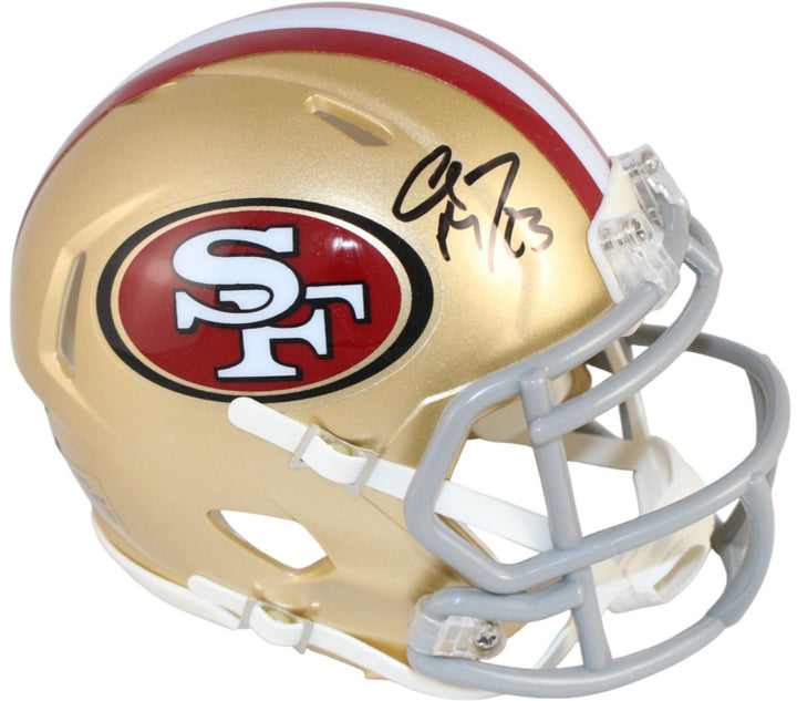 Christian McCaffrey Autographed San Francisco 49ers Mini Helmet Fanatics 52731