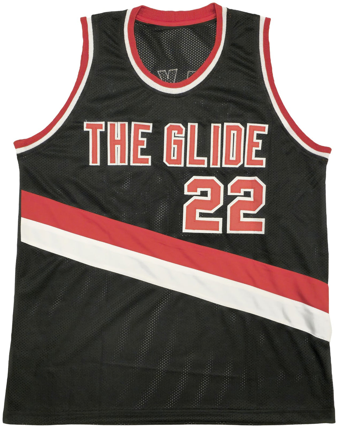 Portland Trailblazers Clyde Drexler Signed Black & Red Jersey JSA