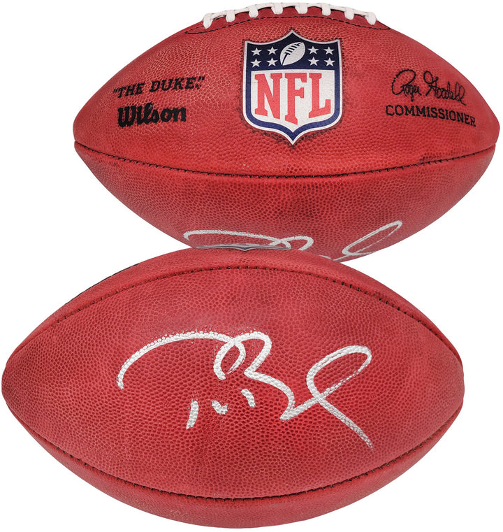 Tom Brady Signed Official NFL Leather Football Patriots Fanatics Holo