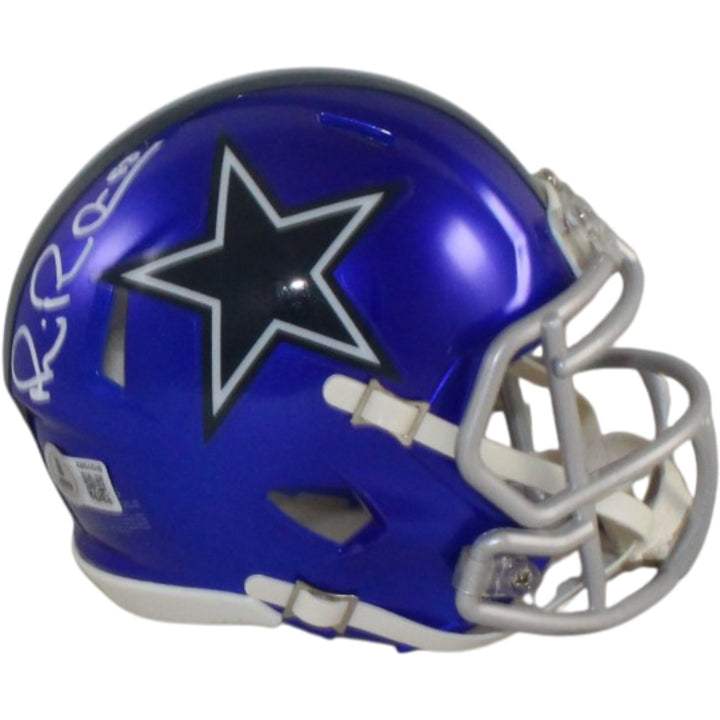 Michael Irvin Autographed Dallas Cowboys Flash Mini Helmet Beckett Witness 56385