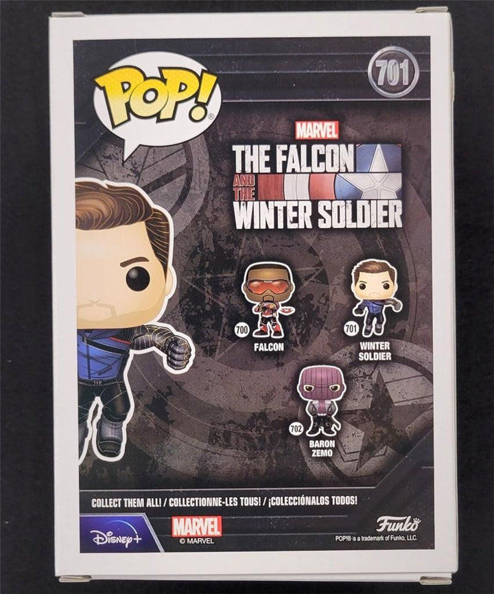 Sebastian Stan signed Winter Soldier Funko Pop! 701 Bucky autograph Beckett BAS
