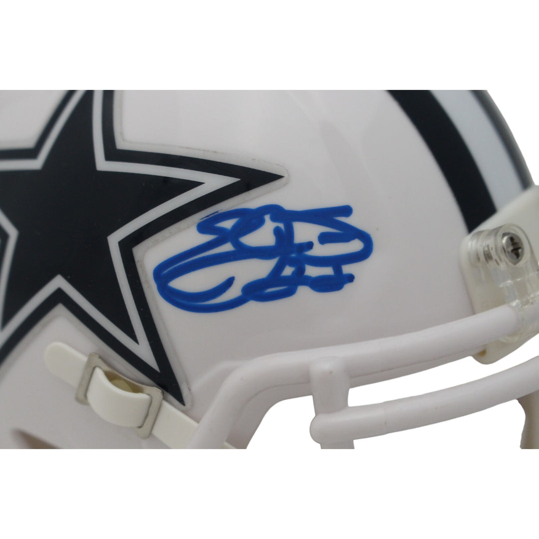 Emmitt Smith Autographed Dallas Cowboys 22 Alt Mini Helmet Beckett 48044