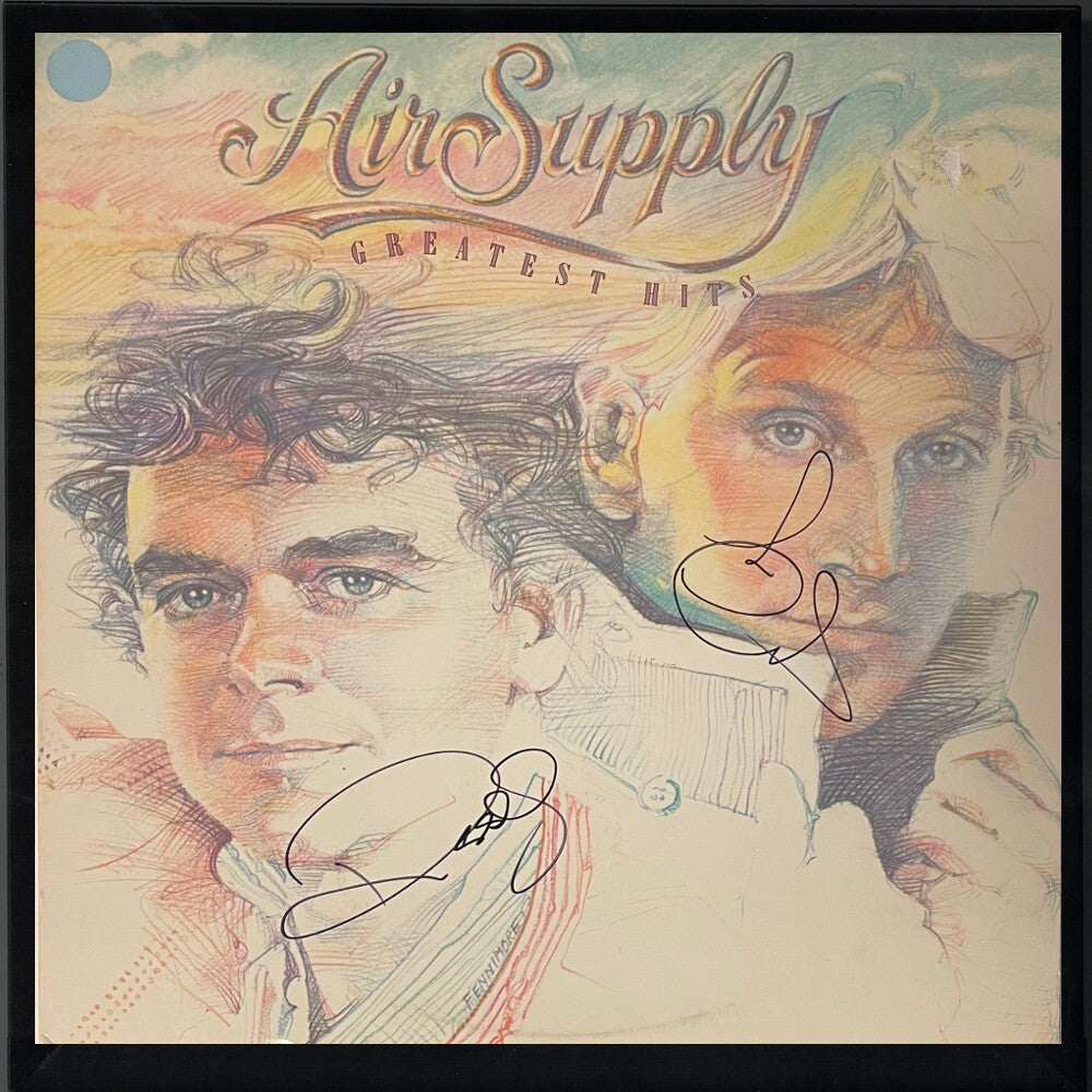 Russell Hitchcock/Graham Russell Dual signed 1983 Air Supply Hits LP/Record- JSA