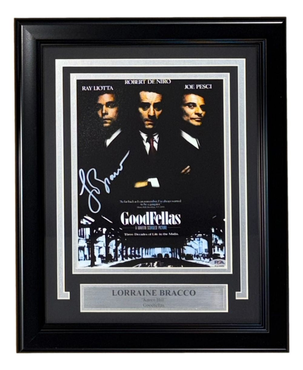 Lorraine Bracco Signed Framed 8x10 Goodfellas Photo PSA/DNA