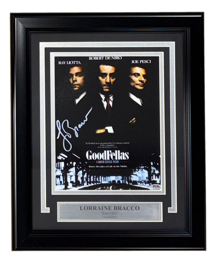 Lorraine Bracco Signed Framed 8x10 Goodfellas Photo PSA/DNA