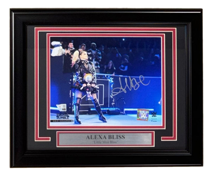 Alexa Bliss Signed Framed 8x10 WWE Royal Rumble Return Photo Fanatics