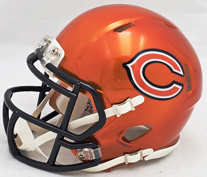 Dick Butkus Auto Signed Chicago Bears Flash Orange Speed Mini Helmet Beckett Wit