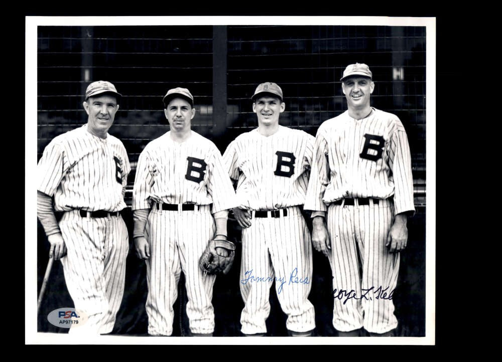 George Kelly Tommy Reis PSA DNA Signed 8x10 Photo Autograph