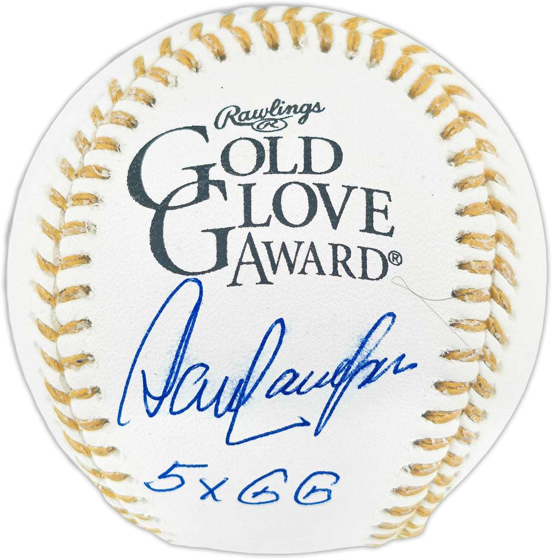 Dave Concepcion Auto Official Gold Glove Baseball Reds "5X GG" Smudge Beckett