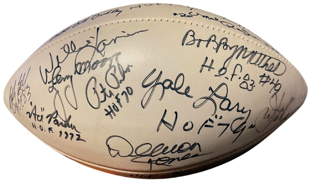 HOF Legends Signed OFC WP  22-Sigs Deacon Jones/Tarkenton/Donovan/Lanier-Beckett