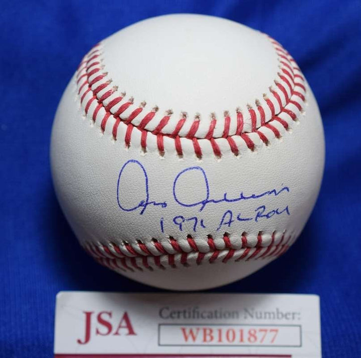 Chris Chambliss JSA COA Autograph Major League OML Signed Baseball 1971 AL ROY