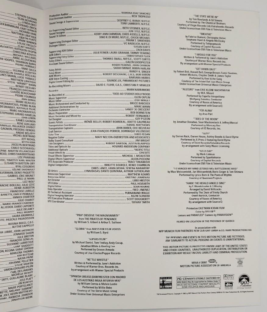 Katie Holmes signed Abandon 9x12 lobby card book autograph ~ Beckett BAS