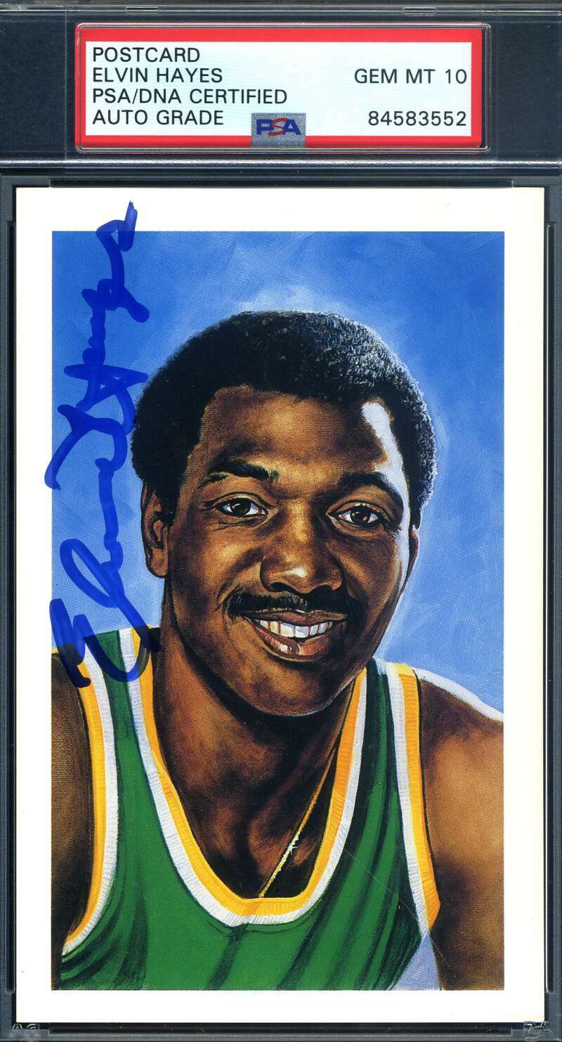 Elvin Hayes Gem Mint 10 PSA DNA Signed 1992 Center Court Autograph