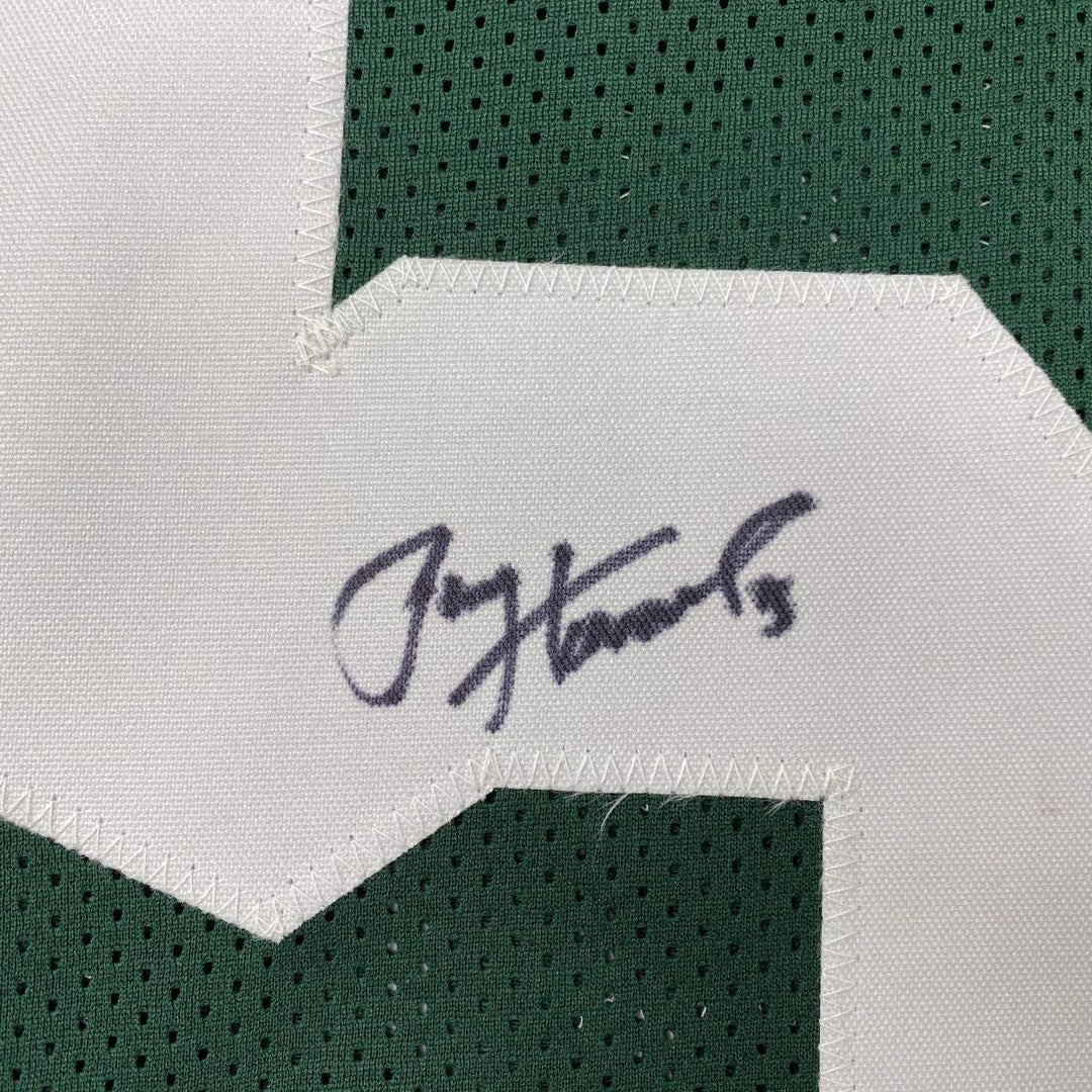 Autographed/Signed Paul Hornung Green Bay Green Stat Jersey JSA COA