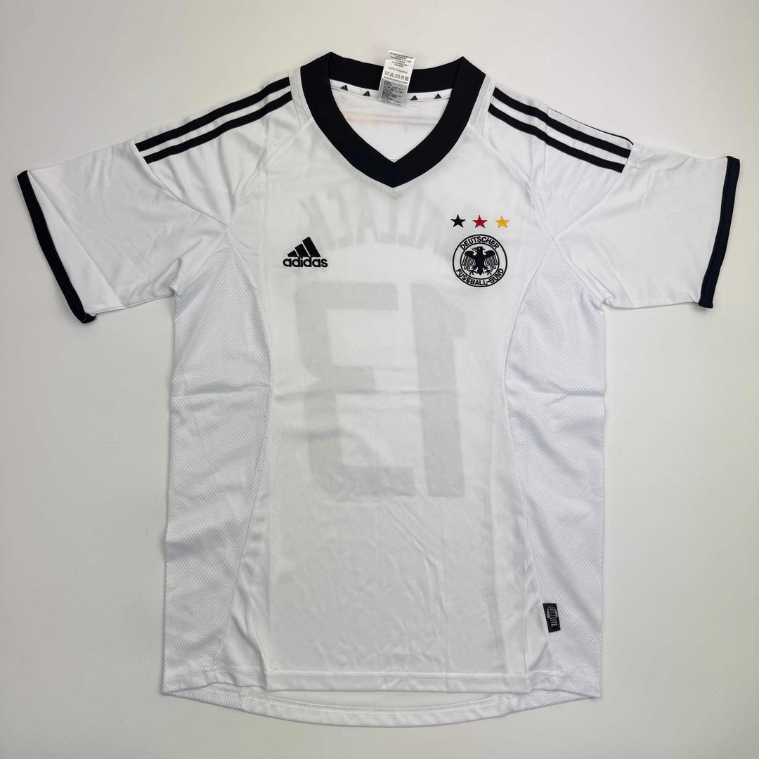 Autographed/Signed Michael Ballack Germany White Jersey Beckett BAS COA
