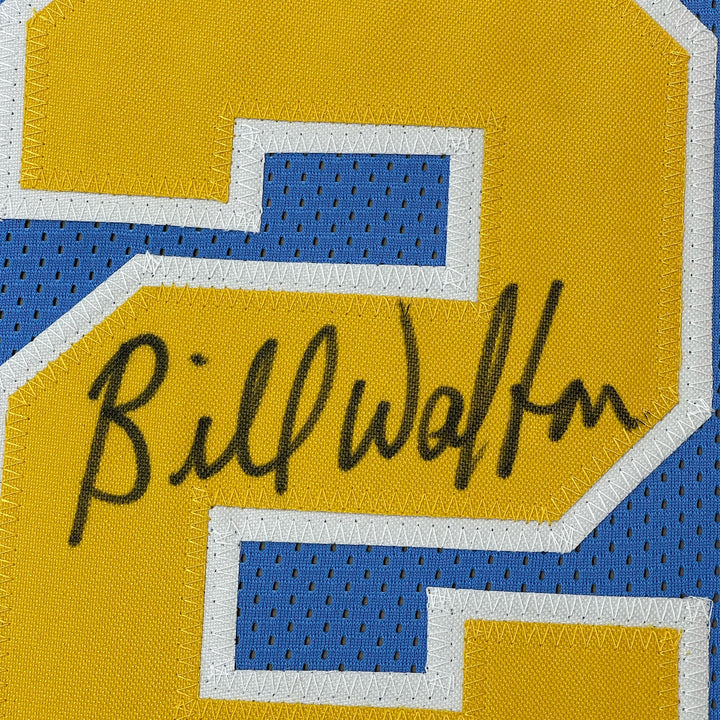 Framed Autographed/Signed Bill Walton 33x42 UCLA Blue College Jersey JSA COA