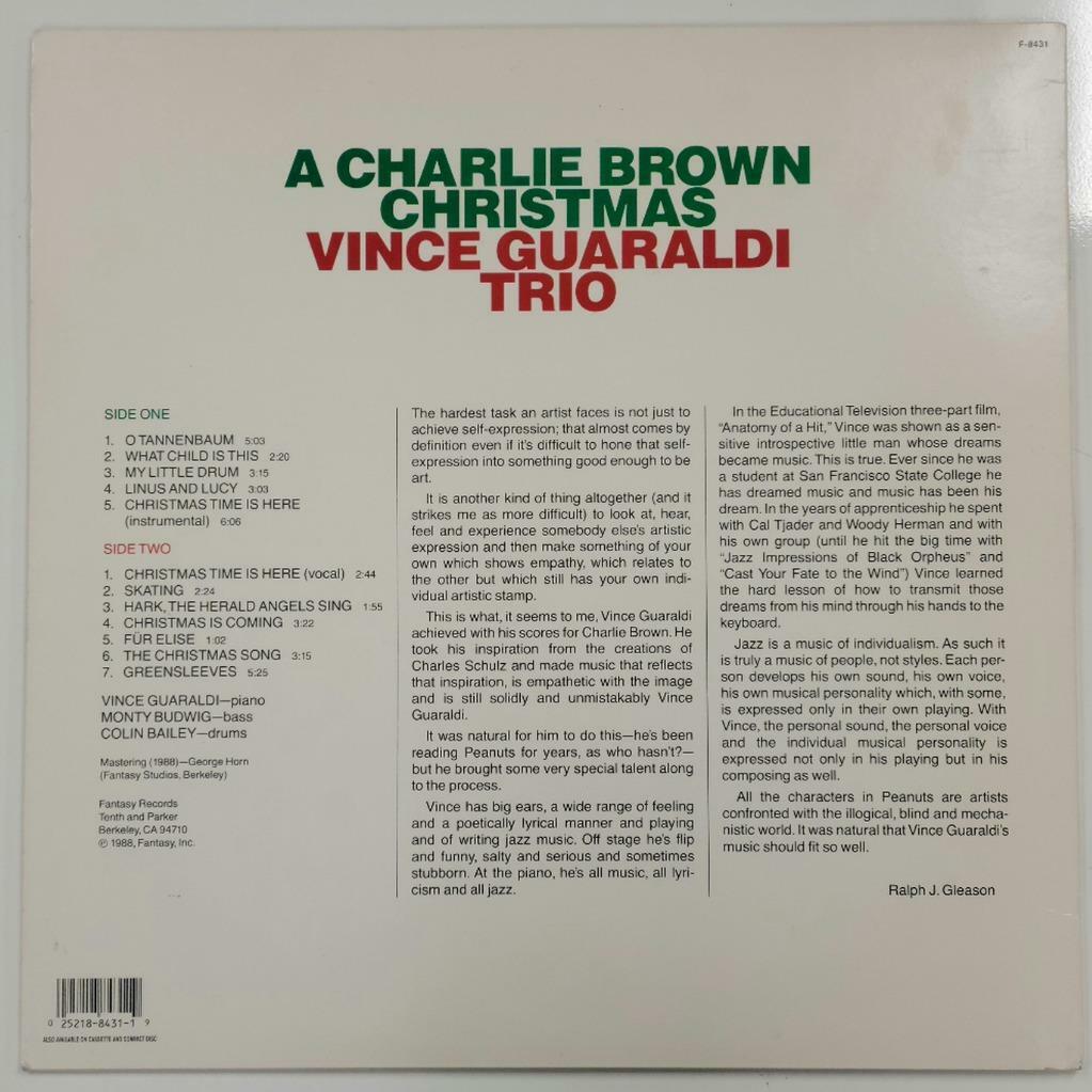 Peter Robbins signed 1988 A Charlie Brown Christmas Album Cover Record Hologram