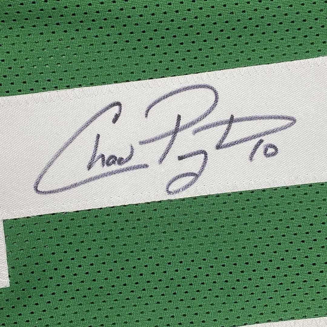 Framed Signed Chad Pennington 35x39 New York Green Jersey JSA COA
