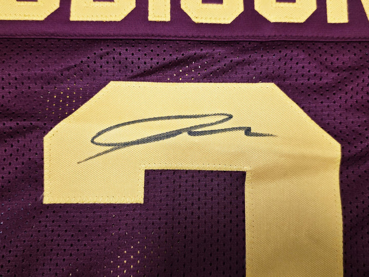 USC Trojans Jordan Addison Signed Maroon Jersey Beckett BAS QR