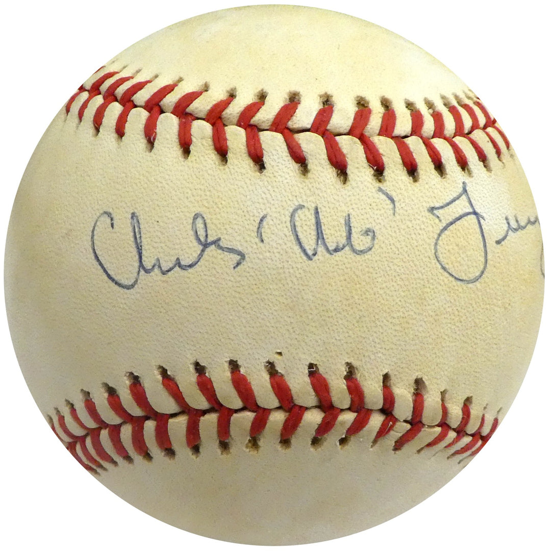 Charles "Chub" Feeney Signed Official NL Feeney Baseball NL President Beckett