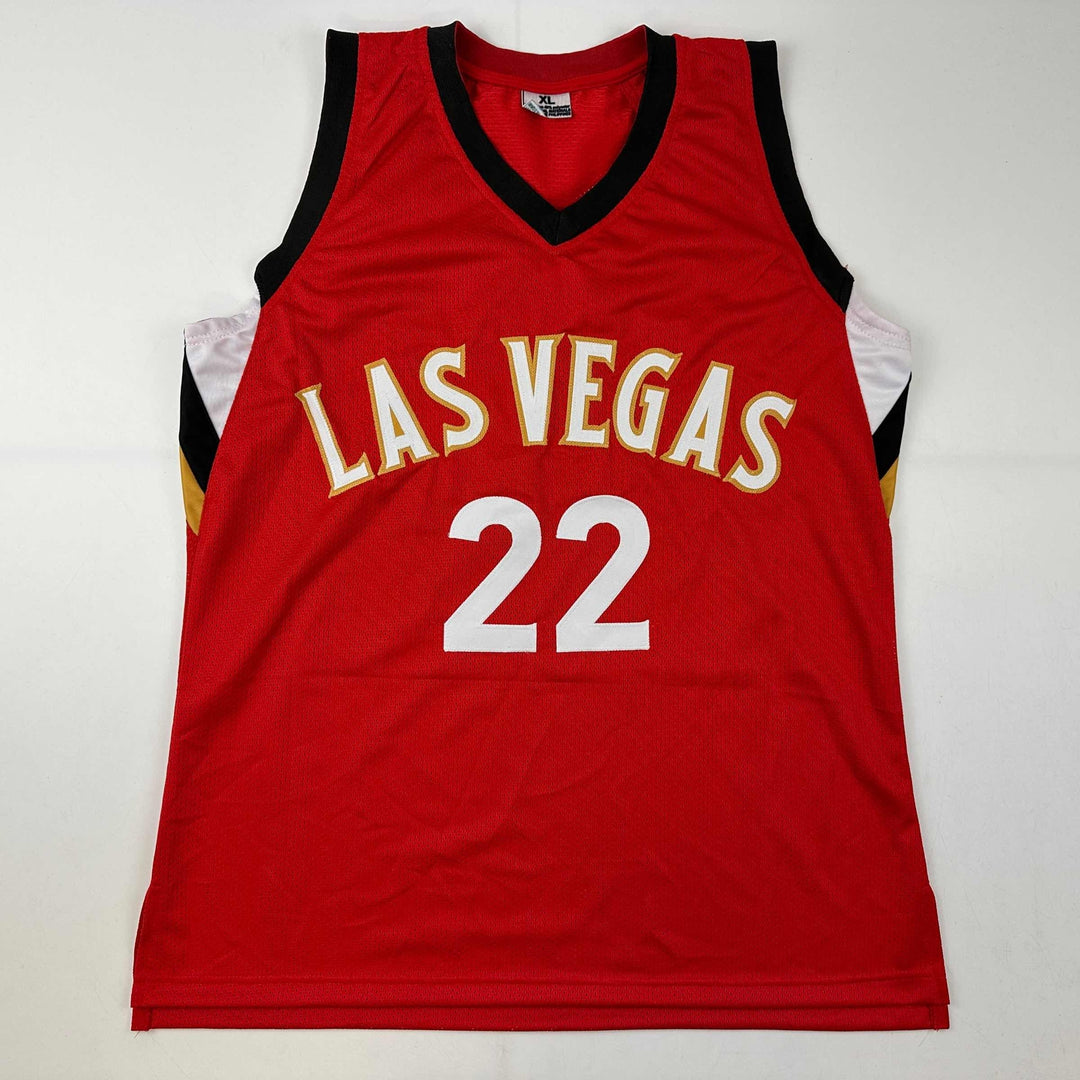 Facsimile Autographed A'ja Wilson Las Vegas Red Reprint Jersey Size Men's XL