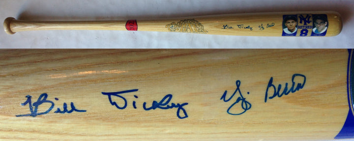 Yogi Berra Bill Dickey signed Cooperstown baseball bat auto HOF LE /202 JSA coa