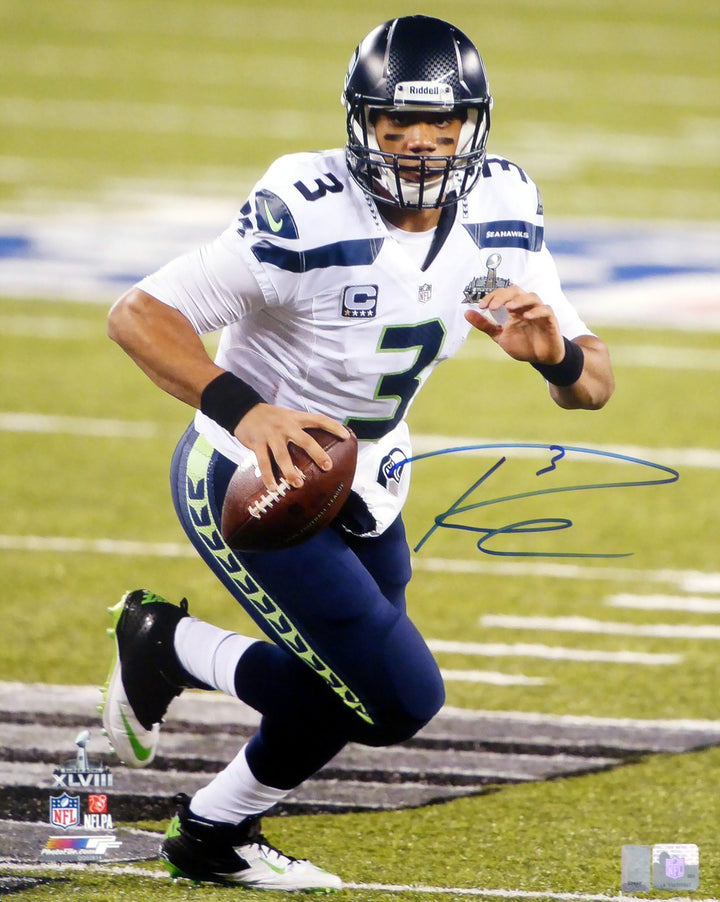 Russell Wilson Signed 16x20 Photo Seattle Seahawks Super Bowl RW Holo