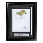 Billy West Signed Framed Space Jam Script Cover Bugs Inscribed JSA
