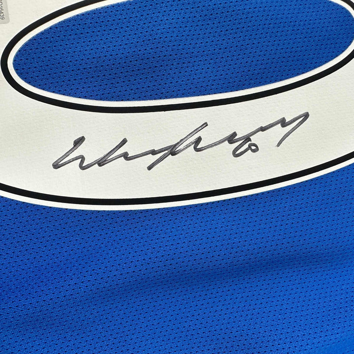 Autographed/Signed Wayne Rooney Manchester United Blue Jersey Beckett BAS COA