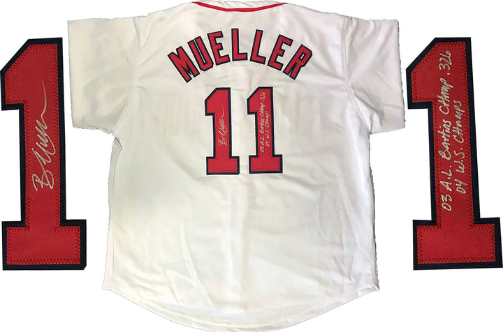 Bill Mueller "03 AL Batting Champ .326 04 WS Champs" Autographed Boston Red Sox