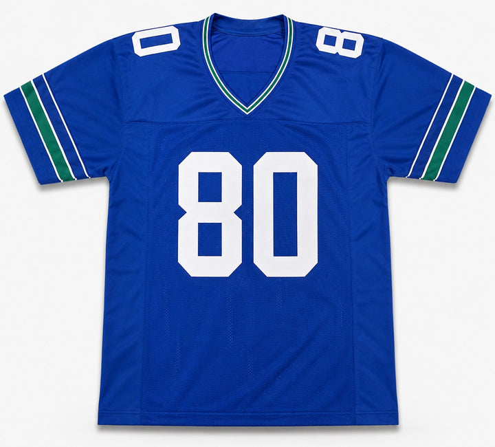 Seattle Seahawks Steve Largent Signed Blue Throwback Jersey "HOF 95" Beckett Wit