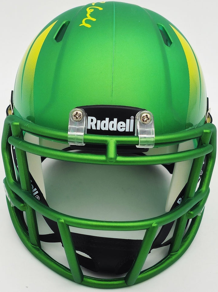 Dillon Gabriel Signed Oregon Ducks Green Speed Mini Helmet Wings Beckett Wit