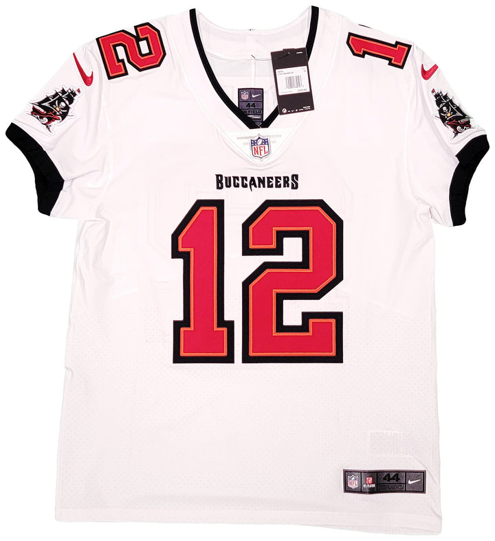 Buccaneers Tom Brady Signed White Nike Elite Jersey Size 44 Fanatics Holo