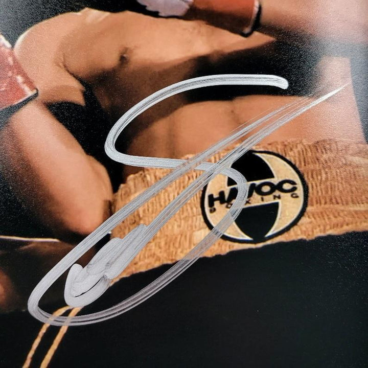 Evan Sanchez signed 8x10 photo boxing autograph ~ Beckett BAS Holo