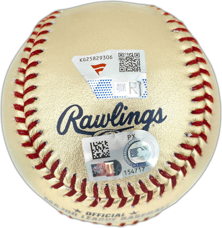Johnny Bench Auto Official Gold Reds Logo Baseball Reds Logo Fanatics & MLB Holo