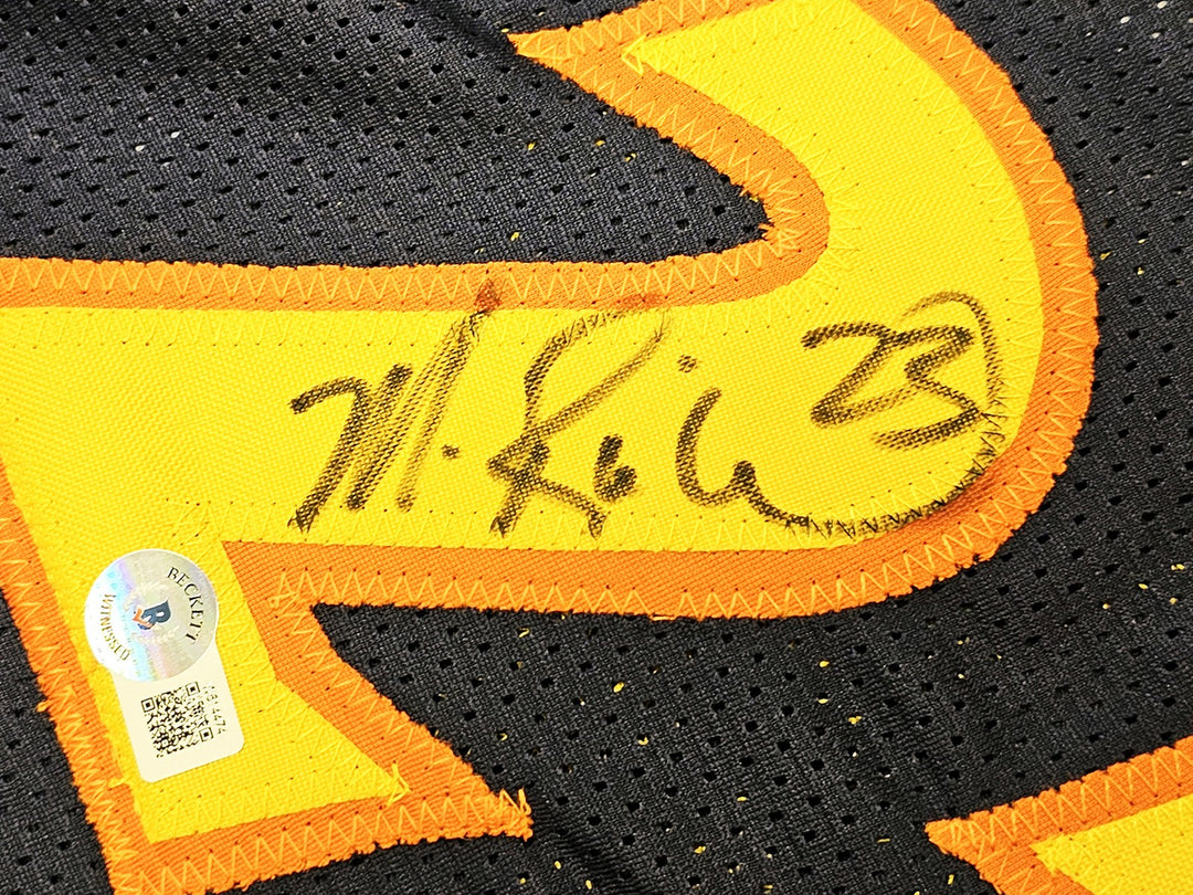 Warriors Chris Mullin, Tim Hardaway Mitch Richmond Auto Blue Jersey Run TMC BAS