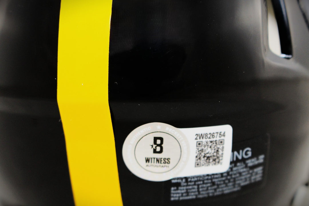 Kordell Stewart Autographed Pittsburgh Steelers Mini Helmet Slash Beckett 52794
