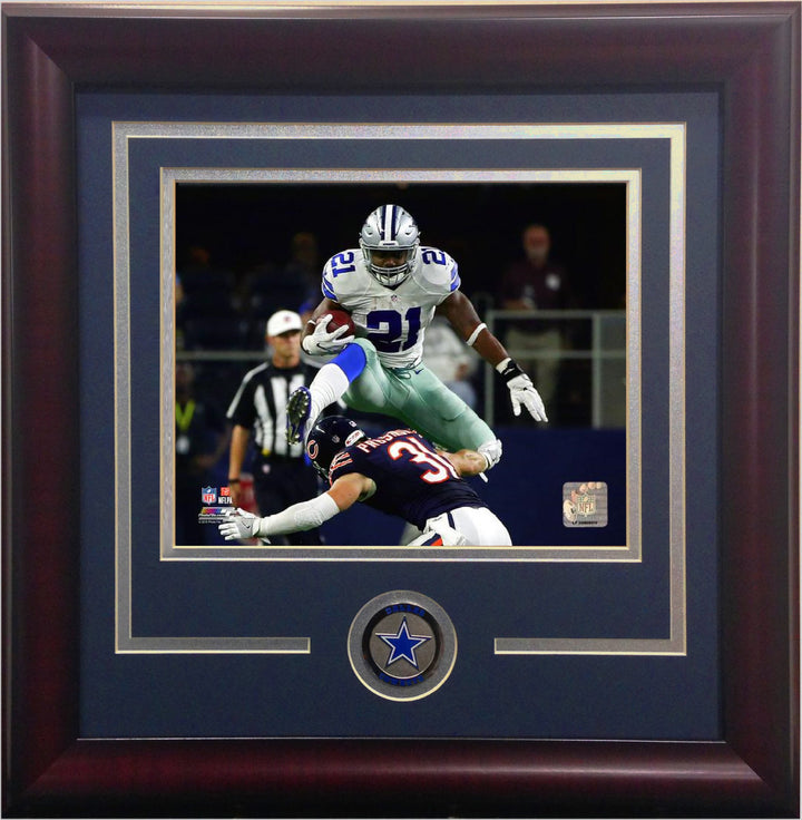 Ezekiel Elliott Dallas Cowboys Star Rookie RB 8x10 photo framed coin NFL