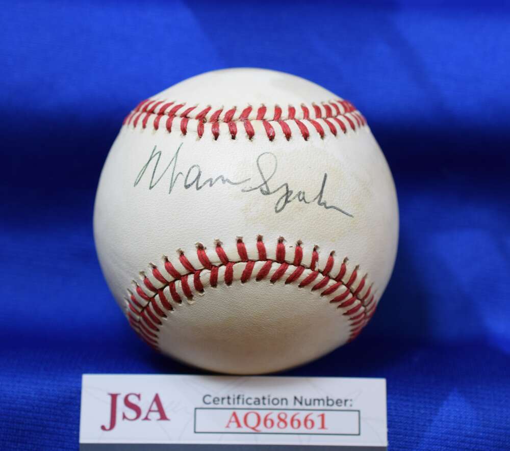Warren Spahn JSA Cert Autograph National League ONL Signed Baseball 3