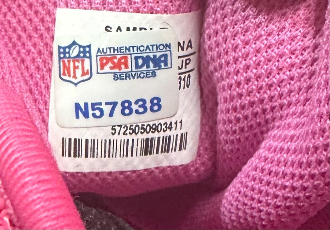 Lito Sheppard Signed Adidas Breast Cancer Game Cleats Pair Jets Auto Sz 13 PSA