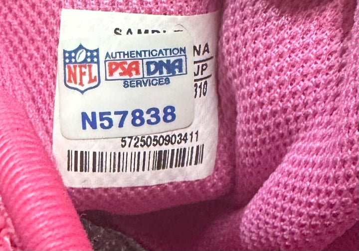 Lito Sheppard Signed Adidas Breast Cancer Game Cleats Pair Jets Auto Sz 13 PSA