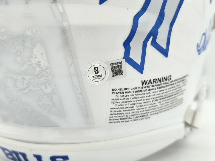 Jim Kelly, Thomas & Reed Auto Bills Rivalries White Full Size Auth Speed Helmet
