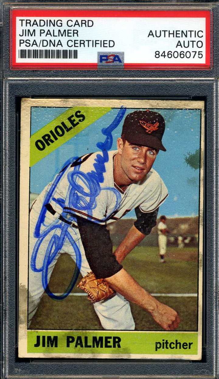Jim Palmer PSA DNA Signed 1966 Topps Rookie Autograph